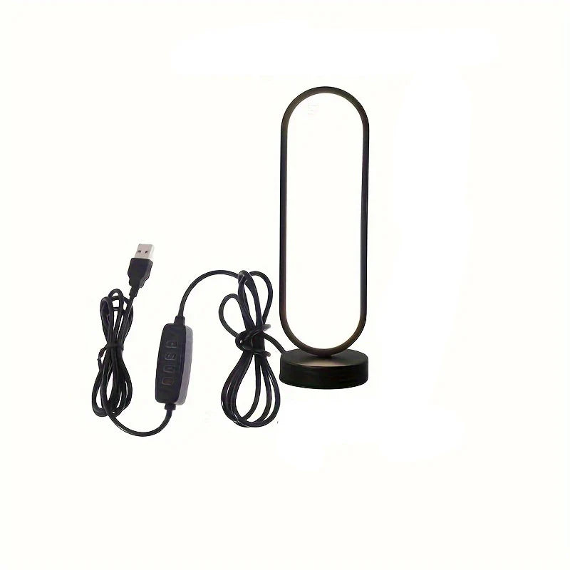 Luminária de Anel LED com 3 Tons de Luz – Elegância e Conforto para Seu Quarto!