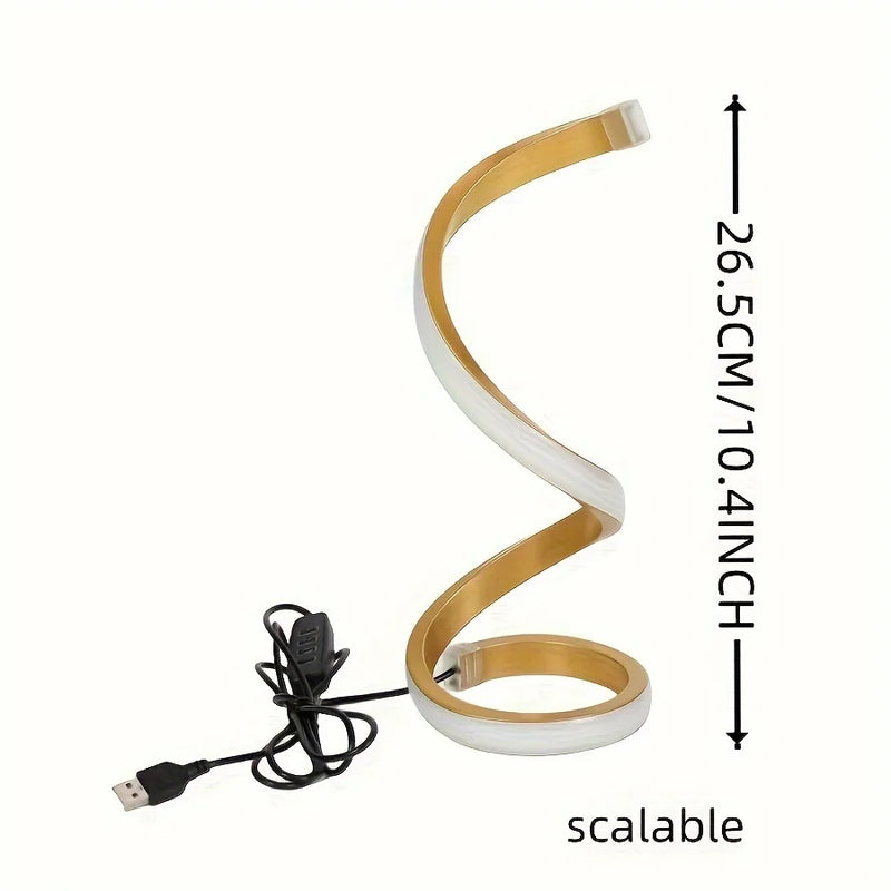 Luminea Lux™ – Luminária Espiral Moderna para Ambientes Sofisticados