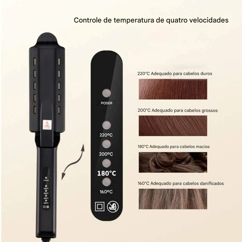 RadiantLuxe®— A Única Chapinha que Trata Enquanto Alisa | Queima Estoque🔥