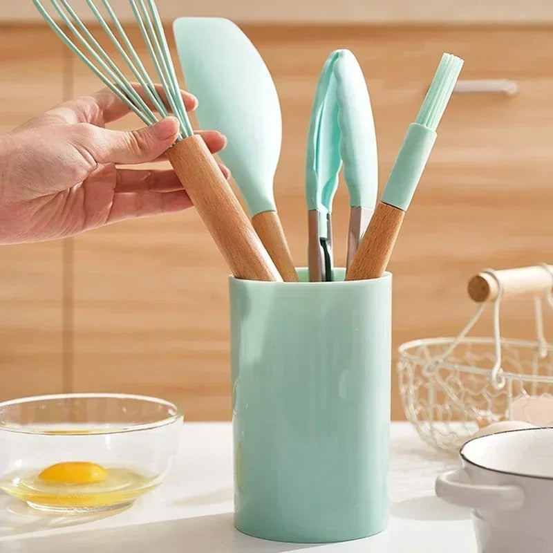 Kit Completo de Utensílios – Cozinhe com Estilo e Eficiência!