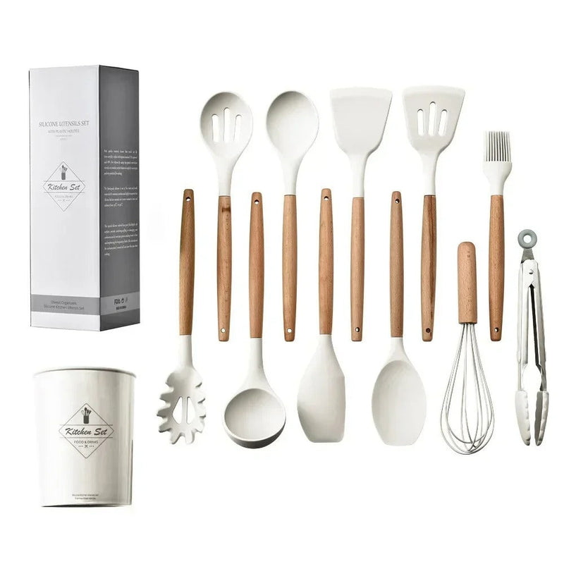 Kit Completo de Utensílios – Cozinhe com Estilo e Eficiência!